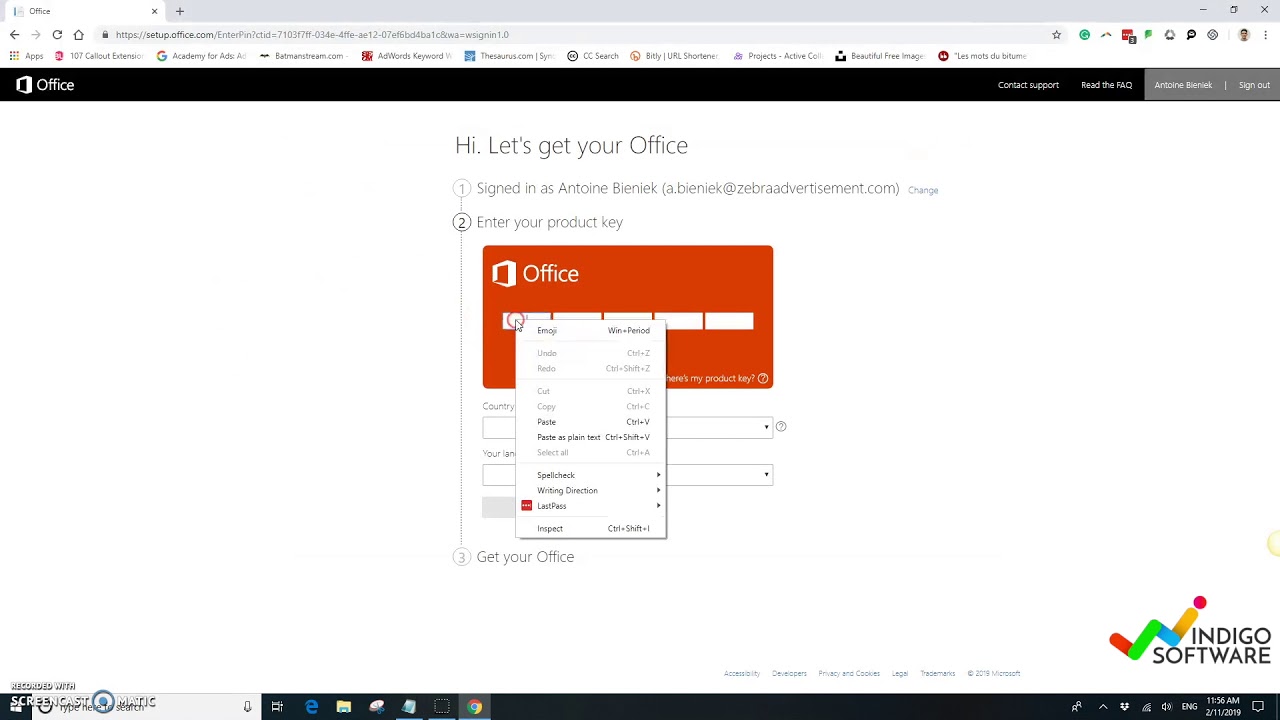 how to install office 2019 kms